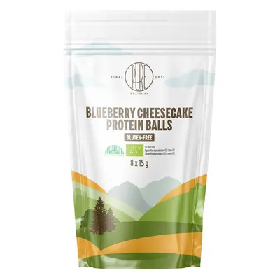 BrainMax Pure Protein Balls Blueberry Cheesecake, bile proteice, Cheesecake cu afine, BIO, 8 buc