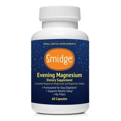 Smidge Evening Magneziu, bisglicinat de magneziu, 60 de capsule vegetale