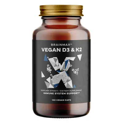 BrainMax Vitamina D3 și K2 VEGAN 4000 UI / K2 ca MK7 all-trans K2VITAL®DELTA 150 mcg, 100 capsul