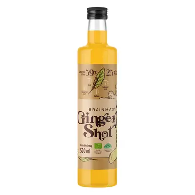 BrainMax Pure Ginger Shot, suc de ghimbir cu turmeric, BIO Volum: 500 ml