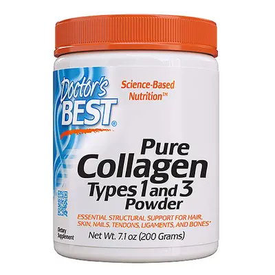 Doctor's Best Doctor’s Best Pulbere de colagen, Tip I & III, 1000 mg, 200 g