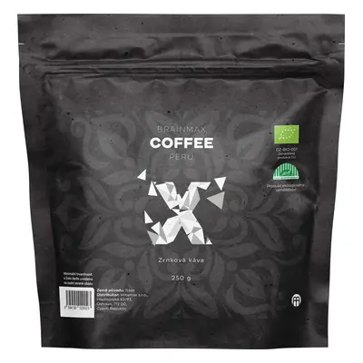 BrainMax Coffee Peru, boabe de cafea, BIO, 250 g