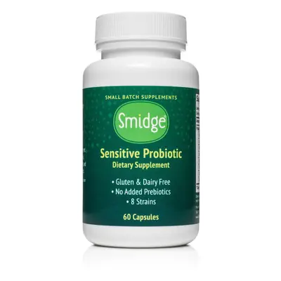 Smidge Probiotice sensibile la Smidge, 8 tulpini, 5 miliarde CFU, 60 capsule de plante