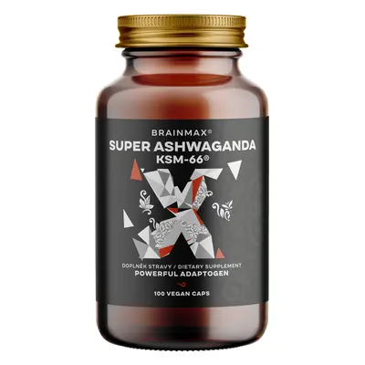 BrainMax Super BIO Ashwagandha Extract KSM-66®, Ashwagandha Extract, 100 de capsule vegetale