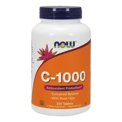 Now® Foods NOW Vitamina C-1000 cu măceșe și eliberare treptată, 250 tablete