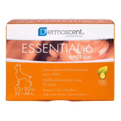 DERMOSCENT Essential 6, tratament adjuvant pipete câini, piele sensibilă, cutie DERMOSCENT Essen