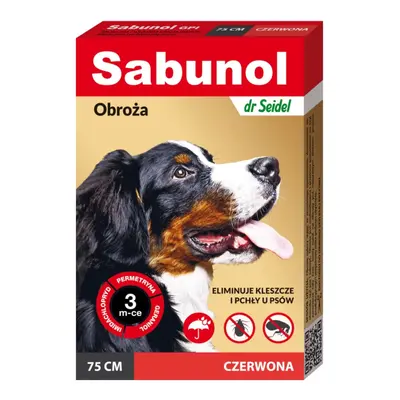 SABUNOL GPI, deparazitare externă câini, zgardă, L-XL(25 - 50kg), cm, roșu, luni x 1buc