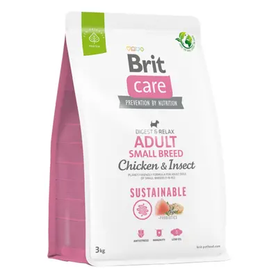 BRIT Care Sustainable, Digest & Relax, XS-S, Pui și Insecte, hrană uscată câini, sistem digestiv