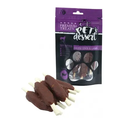 PET'S DESSERT Stick, XS-XL, Miel și Brânză, punguță recompense fără cereale câini, 80g