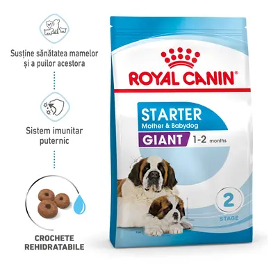 ROYAL CANIN Giant Starter Mother & Babydog, mama și puiul, hrană uscată câini, 15kg