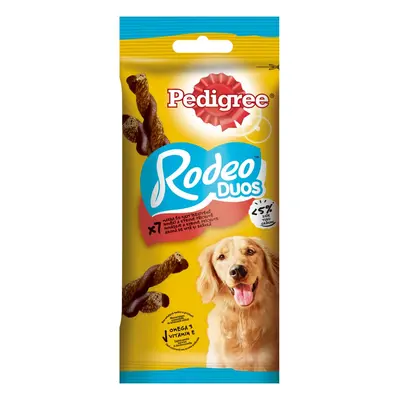 PEDIGREE Rodeo Duos, recompense câini, batoane, Vită și Brânză, 7buc