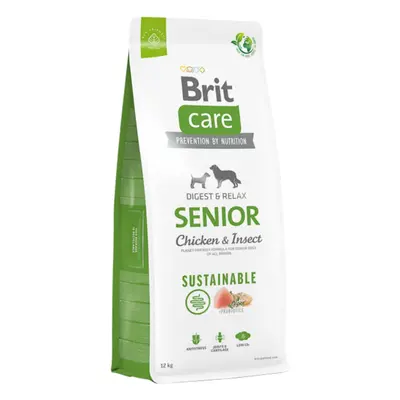 BRIT Care Sustainable, Digest & Relax, XS-XL, Pui și Insecte, hrană uscată câini senior, sistem 