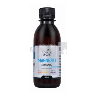 Adelle Davis Magneziu Lipozomal cu Vitamina B6 200 ml