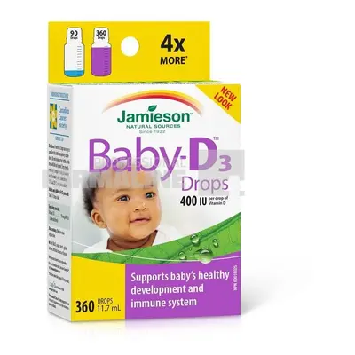 Jamieson Vitamina D3 400 U.I pentru copii 11.7 ml