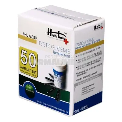 Teste glicemie Healthy Line SHL - GS50 50 bucati