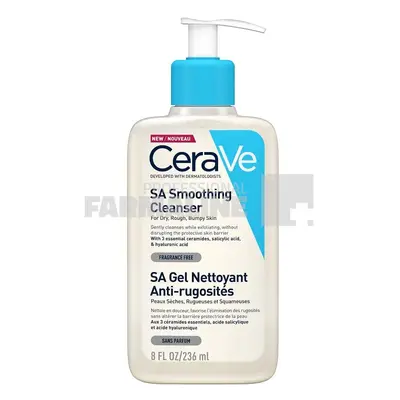 CeraVe Gel curatare anti-rugozitati pentru piele uscata si aspra 236 ml