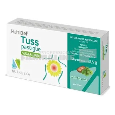 NutriDef Tuss pastile cu pin fara zahar 20 pastile