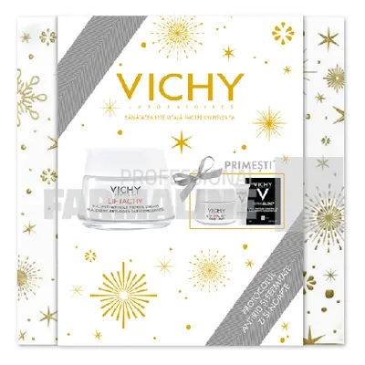 Vichy Trusa Xmas 2023 Liftactiv Supreme Crema de fata antirid pentru ten uscat 50 ml + Liftactiv