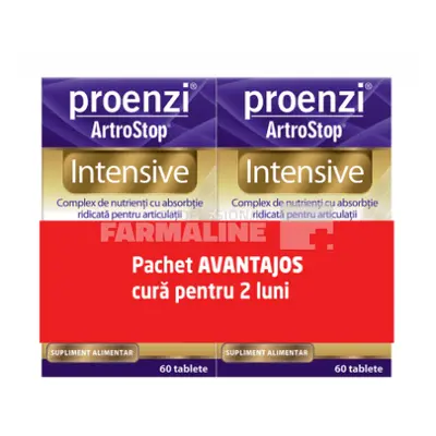 Proenzi Artrostop Intensive 60 comprimate oferta 1+1-35% la al doilea produs