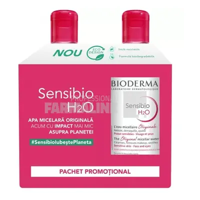 Bioderma Pachet Sensibio H2O solutie micelara 500 ml + 500 ml