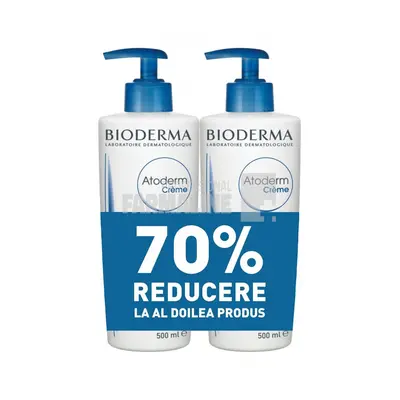 Bioderma Atoderm Crema Parfumata 500 ml Oferta 1 + 1 - 70% Din al II lea