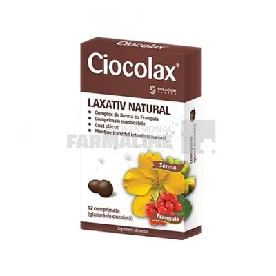 Ciocolax, 12 comprimate, Labormed,Supliment alimentar cu efect laxativ stimulant