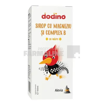 Alevia Dodino Sirop cu Magneziu si complex B cu miere pentru copii 150 ml