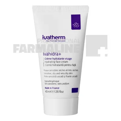 Ivatherm Ivahidra+ Crema hidratanta pentru ten forte uscat 40 ml