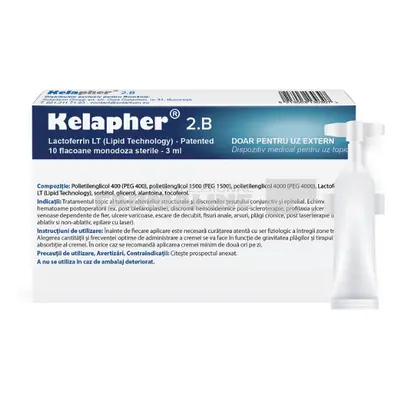 Kelapher 2.B Crema tratament cu Nano Lactoferina 3 ml 10 flacoane