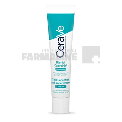 Cerave Gel anti-imperfectiuni cu AHA si BHA cu 3 ceramide esentiale 40 ml