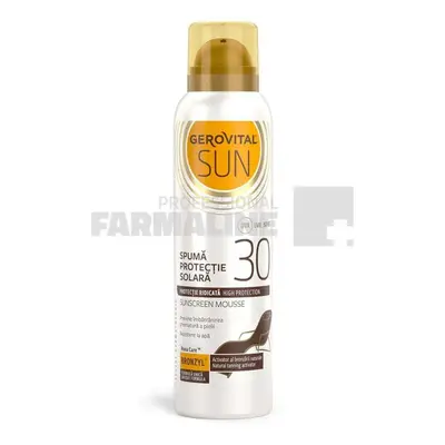 Gerovital Sun Spuma protectie solara SPF30 150 ml