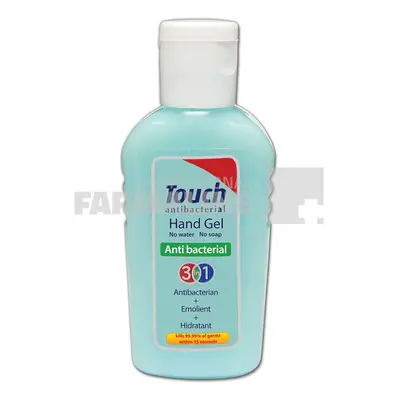 Touch Pachet Gel maini antibacterial 3 in 1 59 ml oferta 1 + 1 gratis