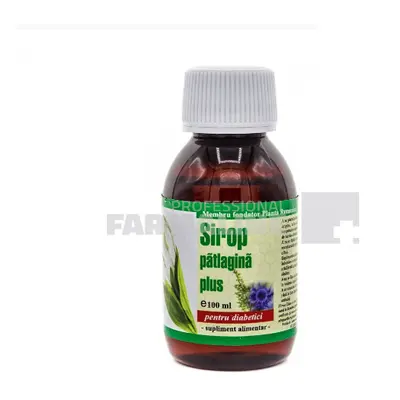 Sirop patlagina plus pentru diabetici 100 ml