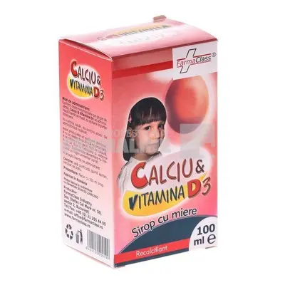 Calciu si Vitamina D3 Sirop 100 ml