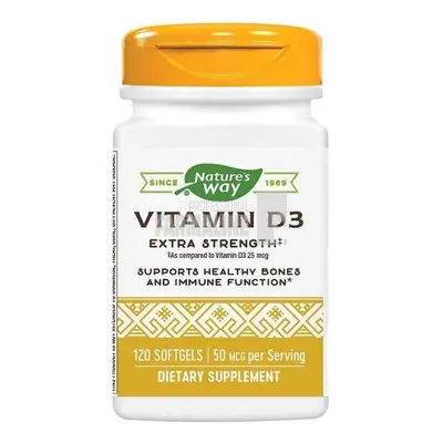 Vitamina D3 pentru adulti 2000 UI 120 capsule