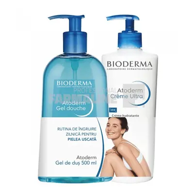 Bioderma Atoderm Crema Ultra parfumata 500 ml + Atoderm Gel dus 500 ml