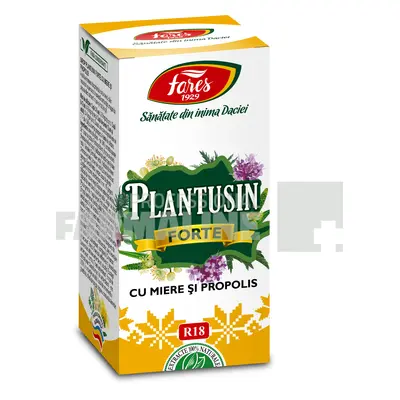 Plantusin forte R18 Sirop cu miere si propolis 100 ml