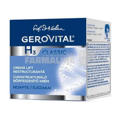 Gerovital H3 Classic Crema lift restructuranta de noapte 50 ml