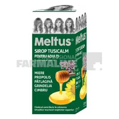 Meltus Expectolin pentru adulți, 100 ml, supliment alimentar, Labormed, sirop cu miere, iederă, 