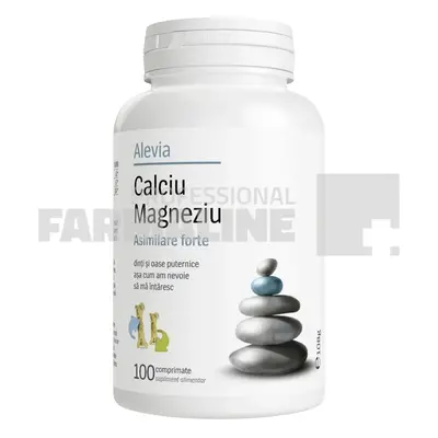 Alevia Calciu Magneziu 100 comprimate