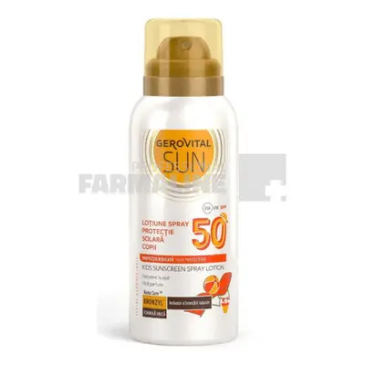 Gerovital Sun Lotiune Spray protectie solara copii SPF50 100 ml