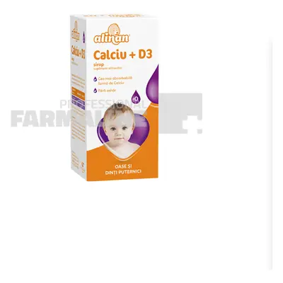 Alinan Calciu + D3 Sirop 150 ml