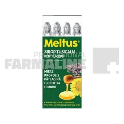 Meltus Expectolin pentru copii, 100 ml, supliment alimentar, Labormed, sirop cu miere, iederă, z