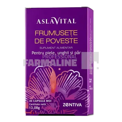 Aslavital Frumusețe de poveste, Zentiva, Supliment alimentar pentru piele, unghii și păr.