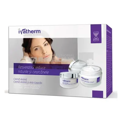 Ivatherm Pachet Crema antirid 50 ml + Crema antirid si anticearcan 15 ml