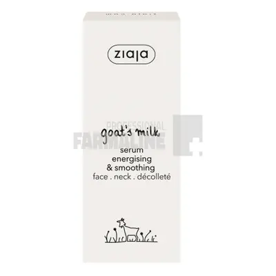 Ziaja Goat's Milk Ser calmant si energizant pentru fata, gat si decolteu 50 ml