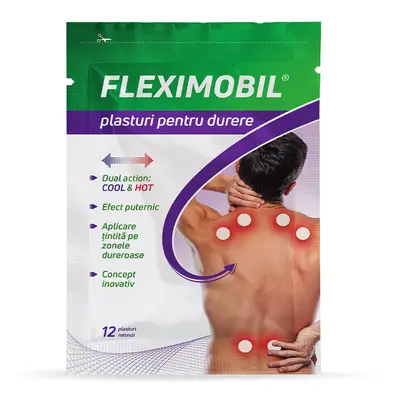 Fleximobil Plasturi pentru durere 12 bucati