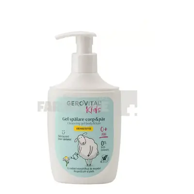 Gerovital Kids Gel de spalare corp si par Sensitive 300 ml