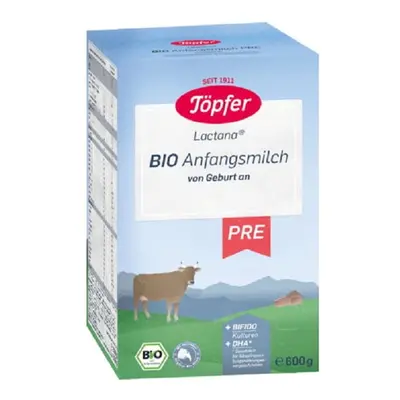 Topfer Lactana Bio Pre 0+ luni 600 g