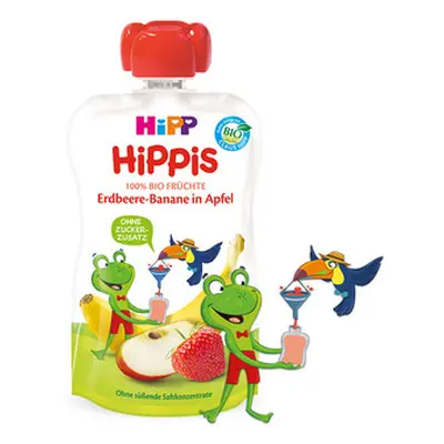 Hipp Hippis Piure Mar, Banana si Capsuni 12+ luni 100 g